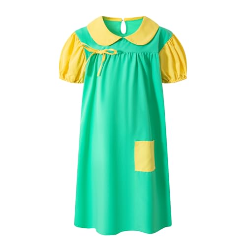 Disfraz Auggle Girls vestido verde con cárdigan rojo miniatura 3