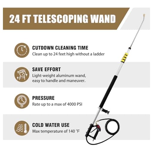 Telescoping Pressure Washer Extension Wand