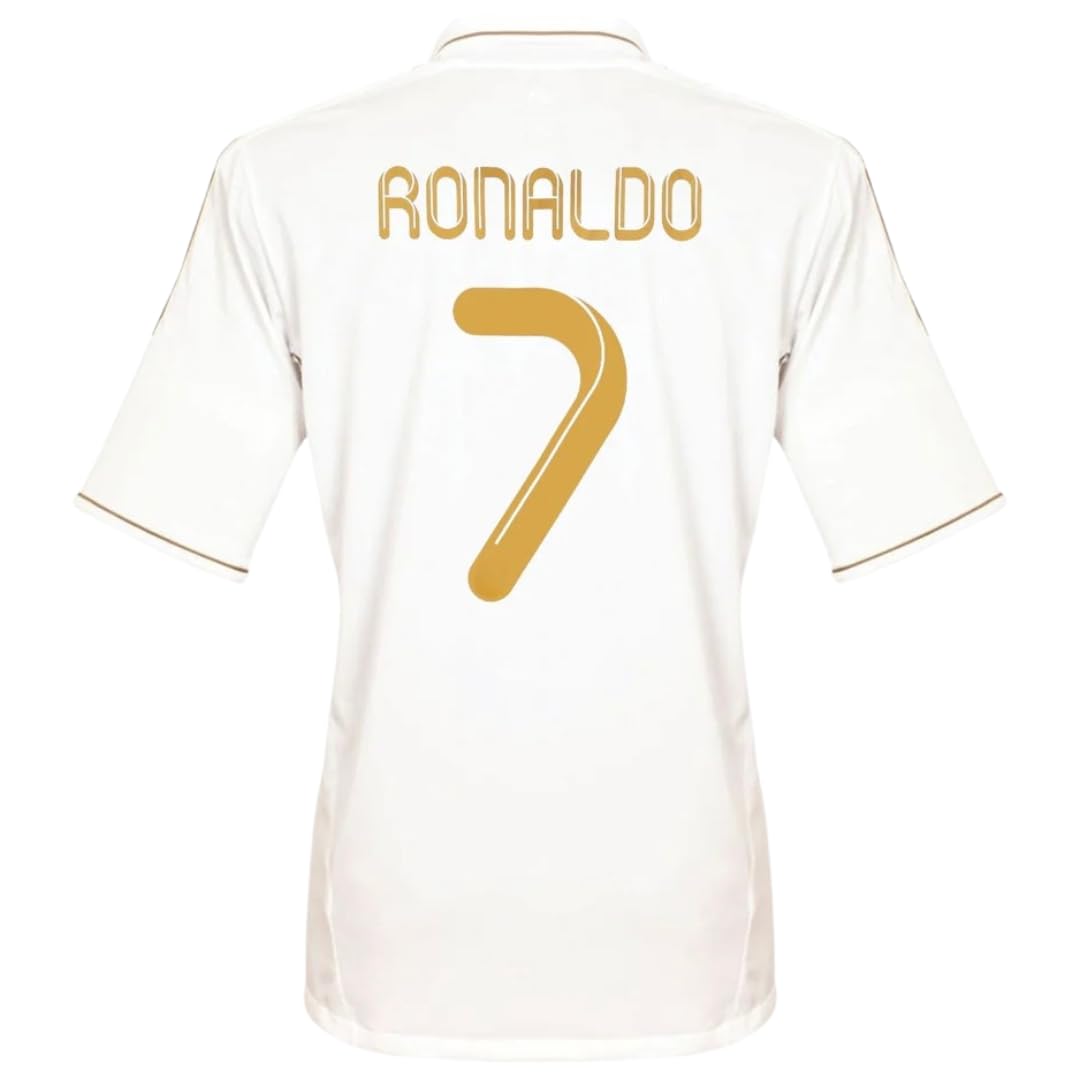 Ronaldo #7 Retro 11/12 Soccer Jersey for Men Fan Version (US, Alpha, XX-Large, Regular, Regular, Retro)