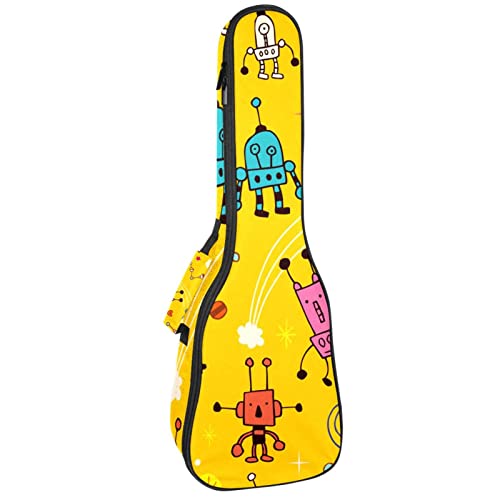 Sac à dos ukulélé jaune 10mm pour vos répétitions et voyages musicaux