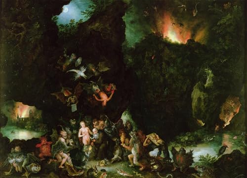 Tableaux Graffiti Art Mural peinture poster Jan Brueghel impression moderne 60x90cm