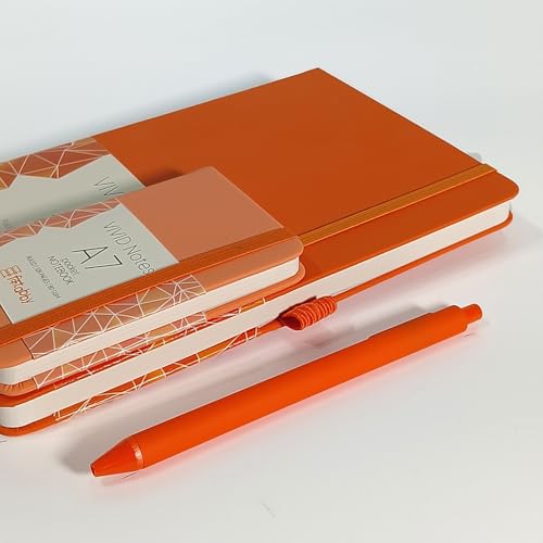 Image of Kitabby VIVID Notes Combo A5 & A7 Notebook - Orange