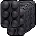 Newk Molde de silicona semiesférico de 6 agujeros, 6 paquetes de 6 cavidades de media esfera para hacer bombas de chocolate, pasteles, gelatina, pudín, mousse de cúpula - negro