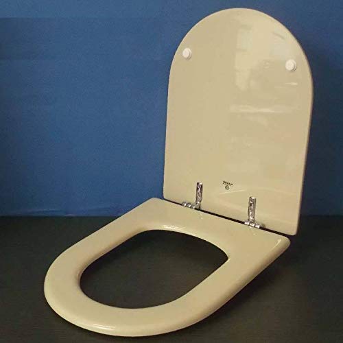 Copriwater Dolomite CLODIA CHAMPAGNE Cerniera Cromo-Sedile-Asse Wc