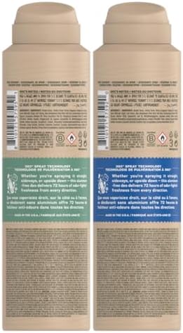 Dr. Squatch Spray Deodorant for Men - Quick Dry, No Stains - Aluminum Free + Dermatologically Tested for All Skin Types - Fresh Falls + Rainforest Rapids (4 oz, 2-Pack) — view 8