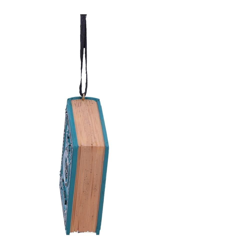 Nemesis Now Book of Dreams Hanging Ornament 7cm, Resin, Blue, Book of Dreams Hanging Ornament, Crescent Moon Design - Image 3