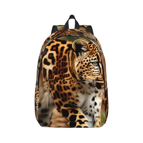 Sac à dos léopard filles garçons université voyage sac décontracté S