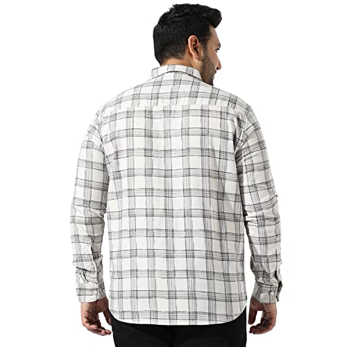 Image of Instafab Plus Men's Button Up Regular Fit Shirt for Casual Wear Modern Clothing Shirt Crafted with Regular Sleeve, Comfort Fit & High-Performance for Everyday Wear