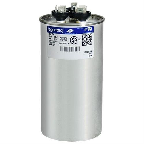 100335-19 - 60 + 10 uf MFD 440 Volt VAC - Lennox Round Dual Run Capacitor Upgrade