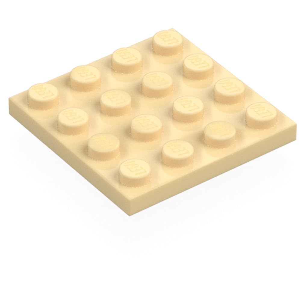 LEGO Plate 4 x 4, Part 3031, Multiple Colours Available (Tan, 2, count)