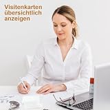 EUGENEKELLY 6 sztuk uchwytów na wizytówki, na biurko, przezroczysty stojak na wizytówki, do sali konferencyjnej, recepcji, biura, wystaw