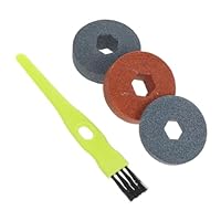 Mobestech 4pezzi Spazzola Per Mola Da Banco Kit Di Mole Lucidanti Mola Per Affilatura Utensile Per Affilatura Abrasiva Accessori Per Affilare Coltelli Da Cucina e Forbici Facili Da Installar