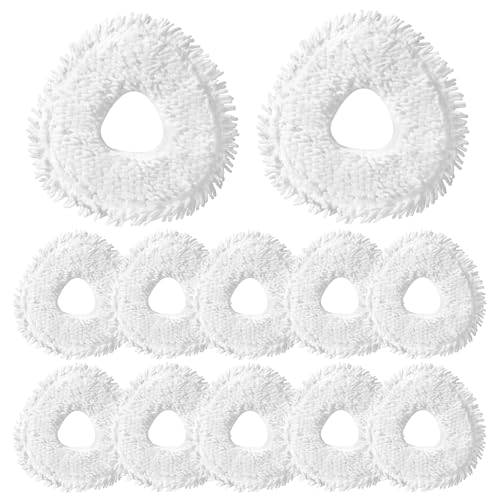 Image of 12 Pcs Replacement Mop Pads for Narwal Freo|Freo X Ultra| Freo Z10|Freo Pro | Freo Z Ultra & Freo X10 Pro Robot Vacuum & Mop, Washable Reusable Microfiber Robot Vacuum Mop Pads