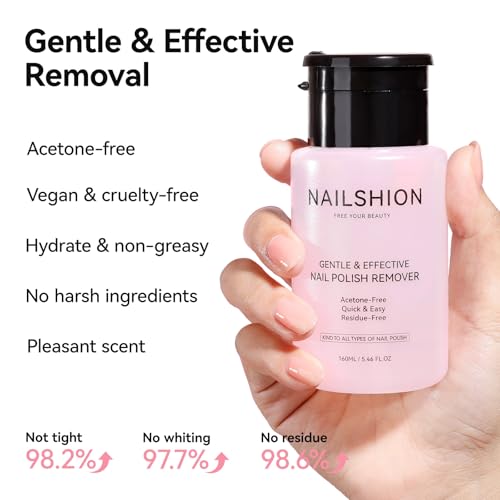 Image of Nail Polish Remover, Non-acetone, 3-5s Quick Removal, Pump Design
