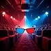 4Pcs Red and Blue 3D Glasses Universal TV Movie Dimensional Video Frame 3D Glasses DVD Game Glass 3D Style Glasses for 3D Movies Games,3D Viewing Glasses,Light Simple Design,Accessories