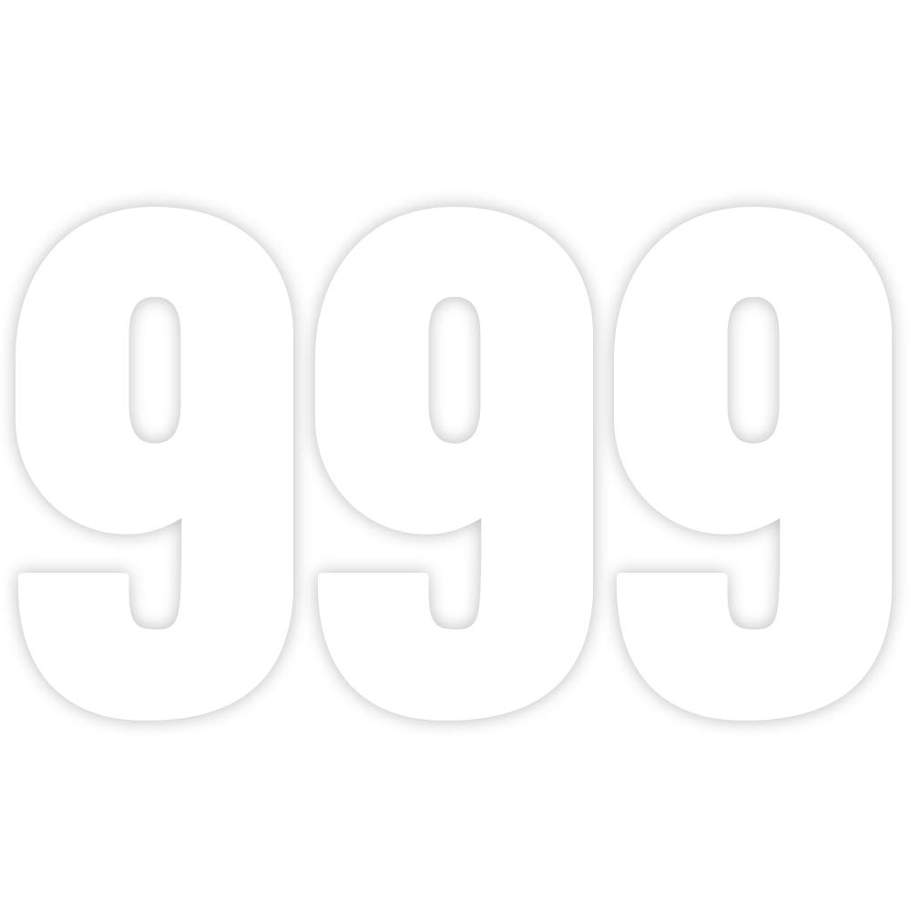 Sara Prints White|Grey|Beige Pack Of 3 White Number 9 Bin Sticker Self Adhesive Number - 9 (17 Cm) Bin Numbers For Wheelie Bins Large Bin Labels Waterproof Packwith®