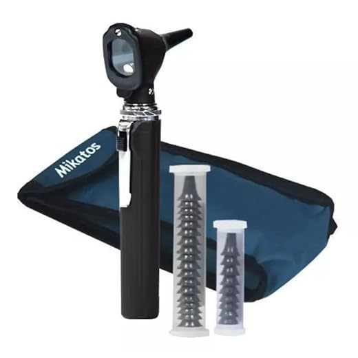 Otoscoopio Mini Mikatos LED (Preto)