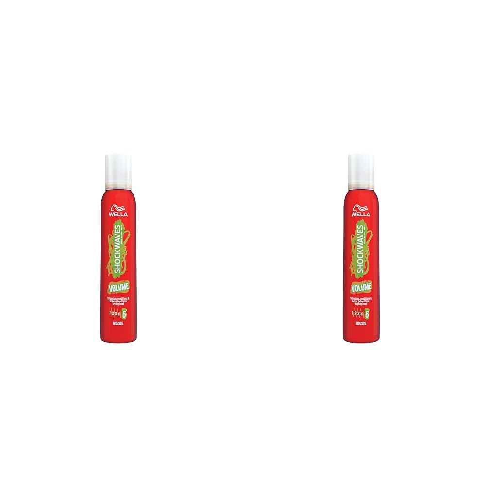 Wella Shockwaves Volume Mousse, 200ml (Pack of 2)