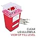 Sharps Container for Home Use and Professional 1 Quart (3-Pack) by Alcedo | Biohazard Needle and Syringe Disposal | Small Portable Container for Travel