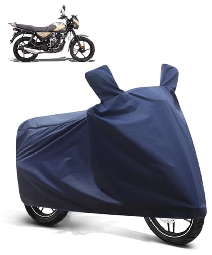 Image of FABTEC Two Wheeler Bike Cover Compatible with Bajaj Ct 110x (Blue)
