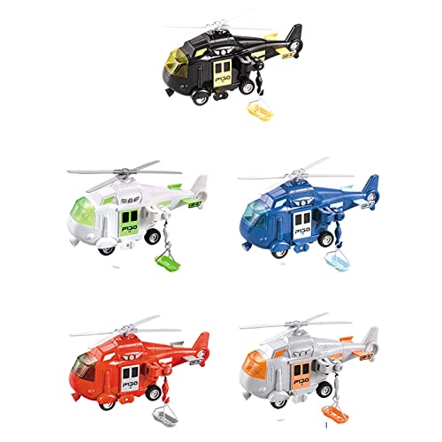 image for OMGTOY Military Helicopter, Airforce Airplane Toy with Hanging Basket 