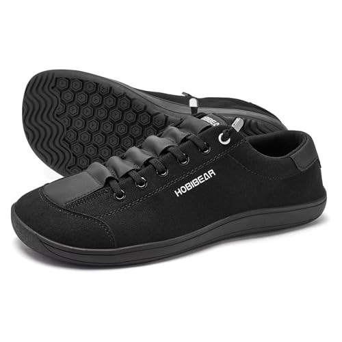 Image of HOBIBEAR Barefoot Minimalist Shoes Womens Mens | Zero Drop | Wide Width Canvas Slip-on Shoes