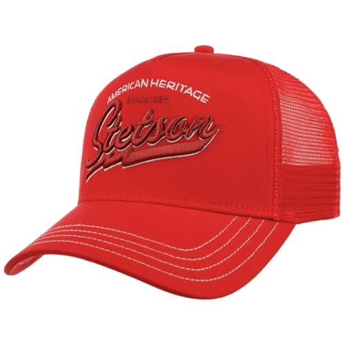 Image of Stetson American Heritage Trucker Cap Men Breathable Mesh Snapback Summer Winter