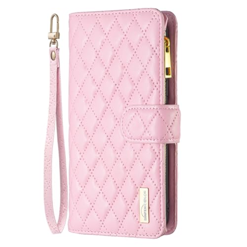 Étui Phone17 Pro antichoc résistant aux chutes avec coque silicone rose
