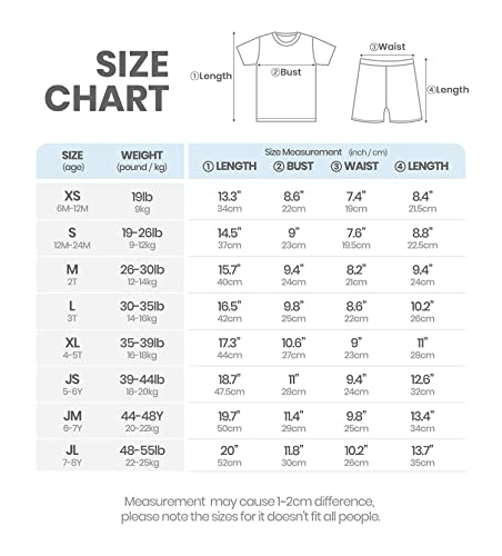 Avauma Newborn Baby Little Boys Girls Snug-Fit Pajamas Summer Short Sets Pjs Kids Clothes (S/Mint) #TOP5