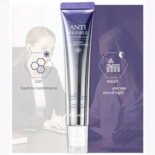 Eye Cream, Anti-Wrinkle Anti-Aging Wrinkle-Smoothing Roll-On Eye Cream, Eye Serum for Dark Circles and Puffiness, Fine Lines, Wrinkles, Tighten Eye Skin 20g - Image 4