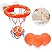 NATUCE Juguetes de baño,Mini Baloncesto aro Set & 3 Pelota con Ventosa Fuerte Interior al Aire Libre, Regalos para Bebé Niños Niñas