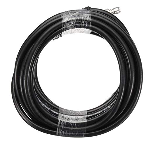 Tubo de 10 m de conexión rápida 3/8 manguera de alta presión negro para lavadora a presión