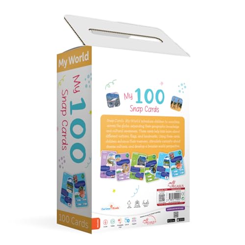 Image of popcorn Games & Puzzles My World Flash Cards for Kids Babies | 100 Pack | Fun & Easy Way for Preschooler Learning About Different Nations, Flags and Landmarks