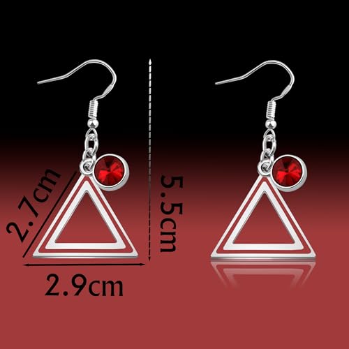 BAUNA Necklace Red Rhinestones Necklace Jewelry For Sorority Sisters3