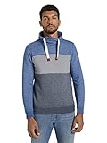 TOM TAILOR Herren Stehkragen Sweater Pullover, 11045-Electric Blue, XL