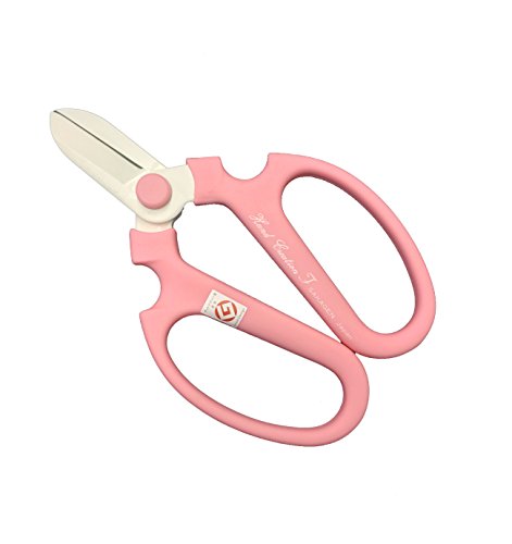 Sakagen F-170 Ikebana Scissors Pink Carbon Steel Fluorine Coat Flower Shears