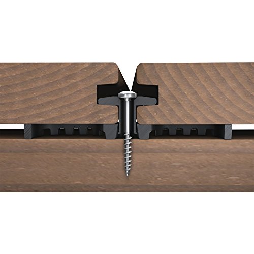 KARLE & RUBNER 7119 K&R Terraflex N6 mit Schraube A4 5x50mm für Holz-Unterkonstruktion Inhalt: 120 Stück, schwarz