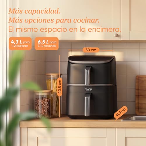 Miniatura 6 de Cosori Freidora de Aire 10,8 L Turbo Tower, Doble Cesta Vertical