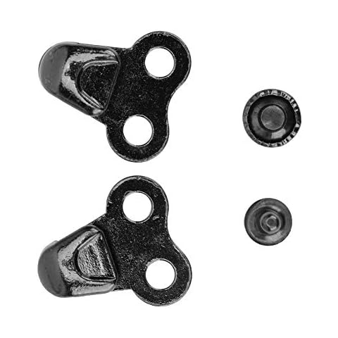 Shoe Lace Hooks, 20 Pairs Alloy Boot Hooks Lace Fittings with Rivets for Climb Hiking Shoes Work Outdoor Mountaineering Boots(#8) Cover