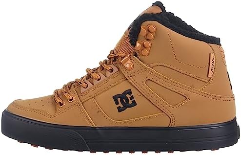 DC mens Pure High-top Wc Wnt Skateboard, Skate Shoe, Wheat/Black, 10.5 US | Image 7