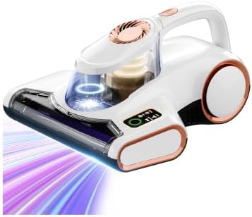 SILVAKO Milbensauger für Matratzen, Sofa & Betten mit 18 kPa Saugkraft | 550 W Polster-Handstaubsauger mit UV-C-Licht, Klopfwalze, Ultraschall & Heißluft für eine gründliche Tiefen