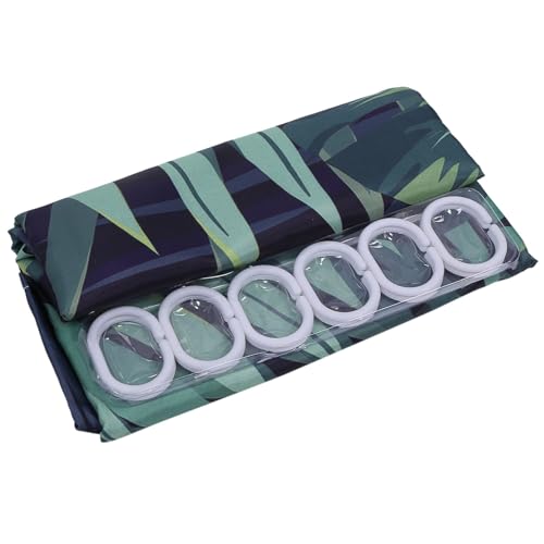 Rideau de douche imperméable anti moisissure en polyester vert 3X