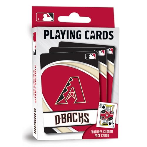 MasterPieces Officially Licensed MLB Arizona Diamondbacks Playing Cards - 54 Card Deck for Adults