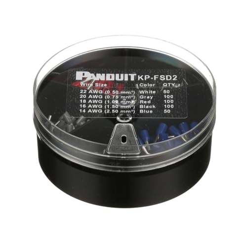 Panduit KP-FSD2 Vinyl Insulated Ferrule Kit, #22 - 14 AWG