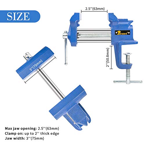 Forward Z30G 3-Inch Clamp-On Vise - Thumbnail 3