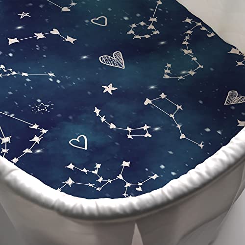 Jumpoff Jo - 2 Pack Fitted Bassinet Sheets, Soft Cotton Flexible Fit For Oval, Rectangle, And Hourglass Standard Mattresses, 16 In. X 32 In. - Galaxy And Mama Bear #TOP7
