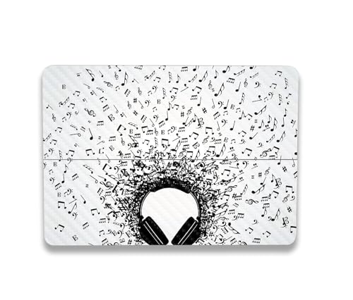 Image of MightySkins Carbon Fiber Skin Compatible with Microsoft Surface Laptop Studio 2 (2023) Full Wrap Kit - Earworm | Protective, Durable Textured Carbon Fiber Finish | Easy to Apply | Made in The USA