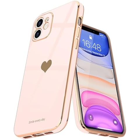 Teageo Cute Heart Pattern iPhone 11 Case Cover