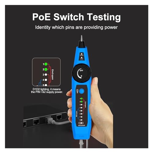 Probador de cable red NF-810 y rastreador RJ45 para mantenimiento LAN 4