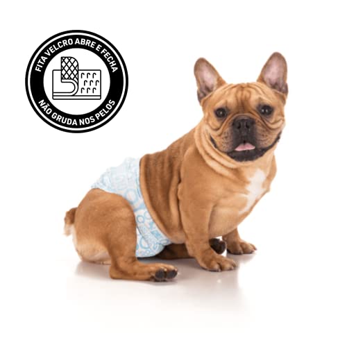 Kit com 60 Fraldas Descartáveis Dog's Care - Cães Macho - Tamanho P